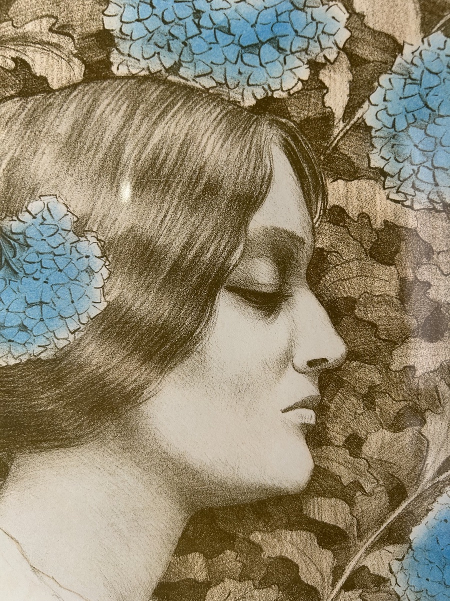 Lithographie art nouveau signée Paul Berthon-photo-3