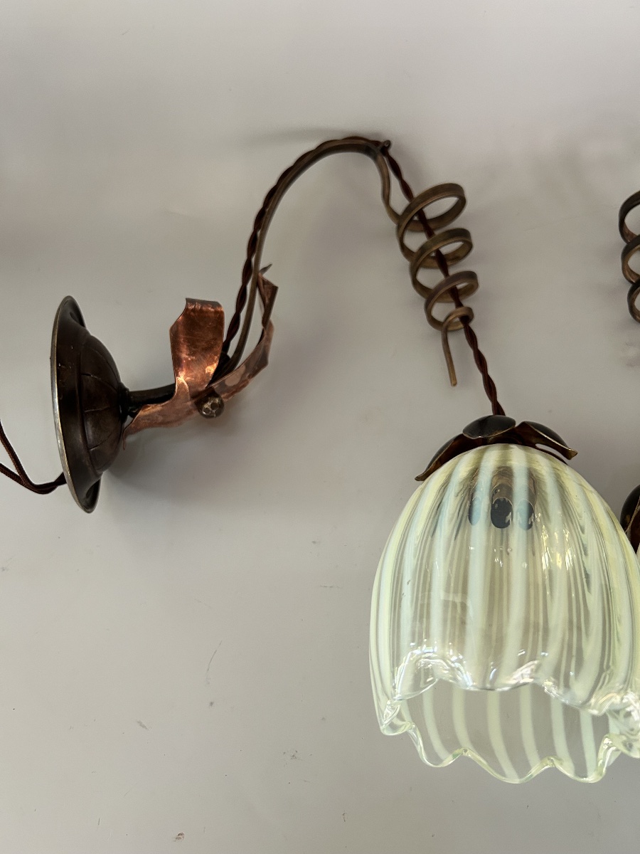 WAS Benson paire d’appliques art nouveau -photo-6