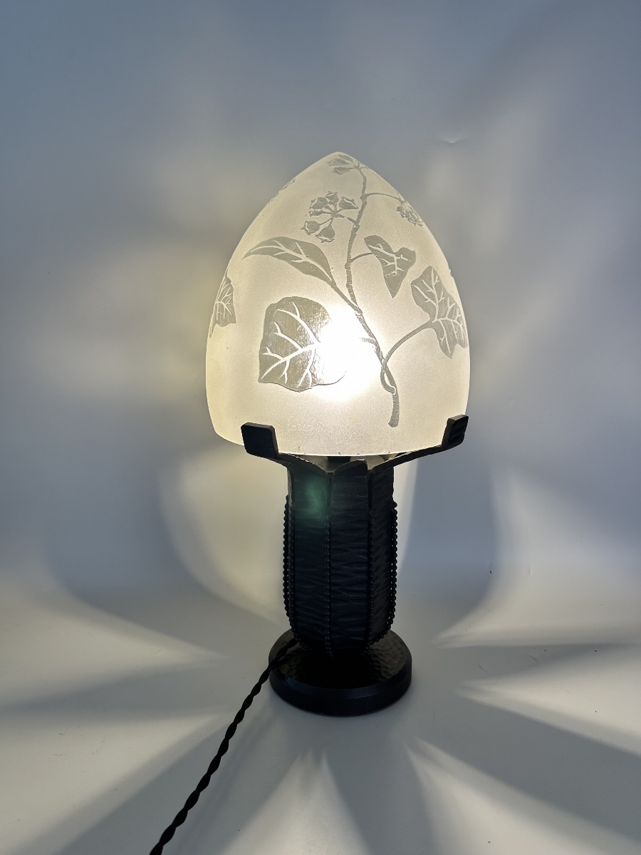 Art Deco Lamp By Fag And Lorrain-photo-2