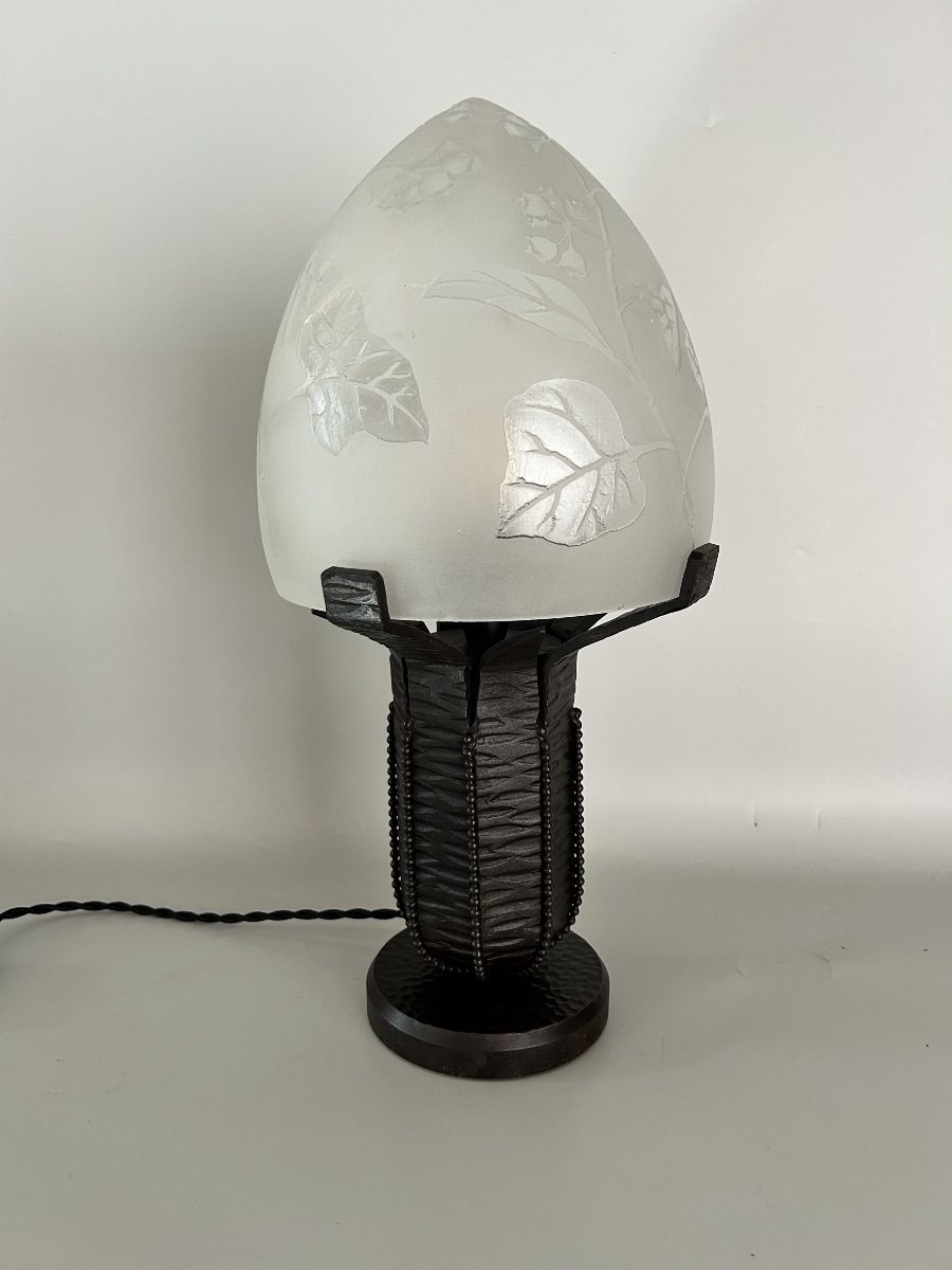 Art Deco Lamp By Fag And Lorrain-photo-4
