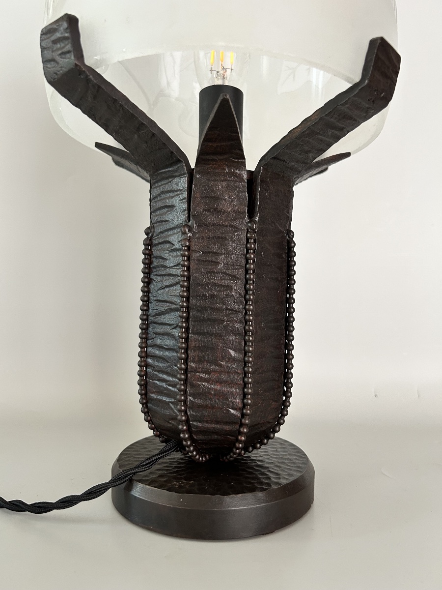 Art Deco Lamp By Fag And Lorrain-photo-2
