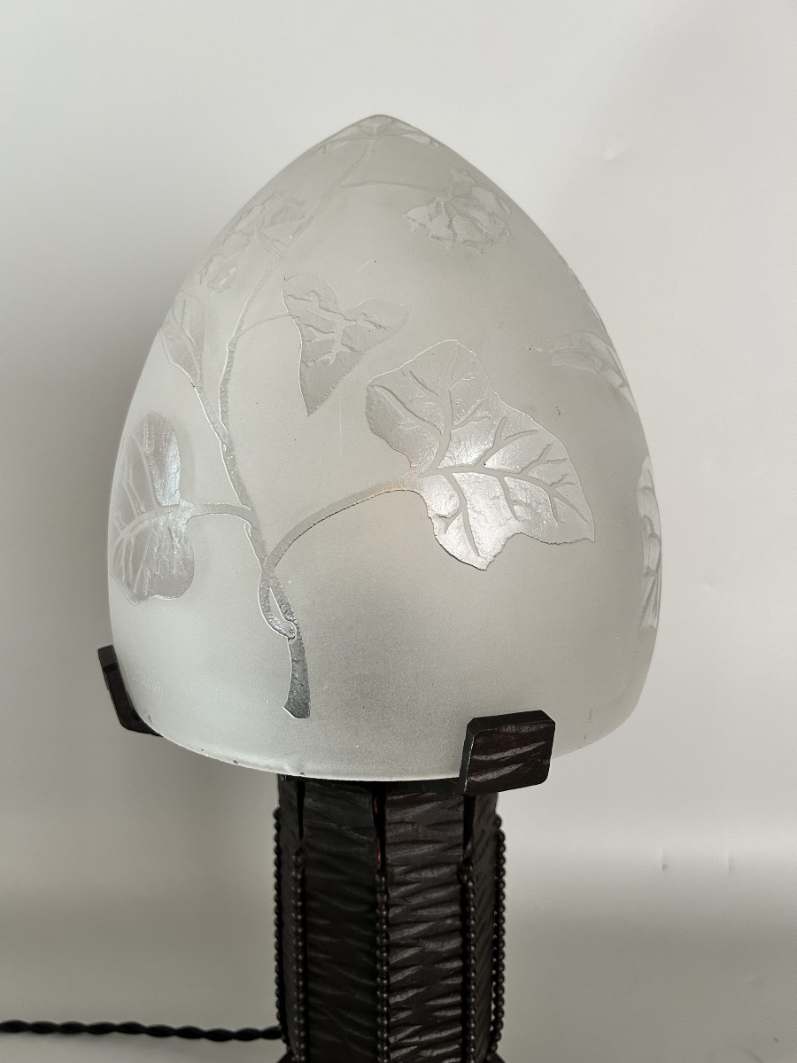 Art Deco Lamp By Fag And Lorrain-photo-3