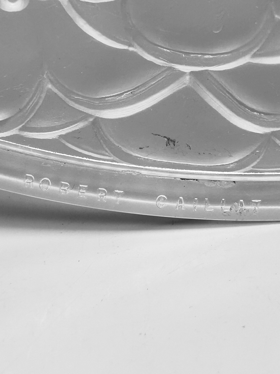 Suspension art déco signée Robert Caillat-photo-4