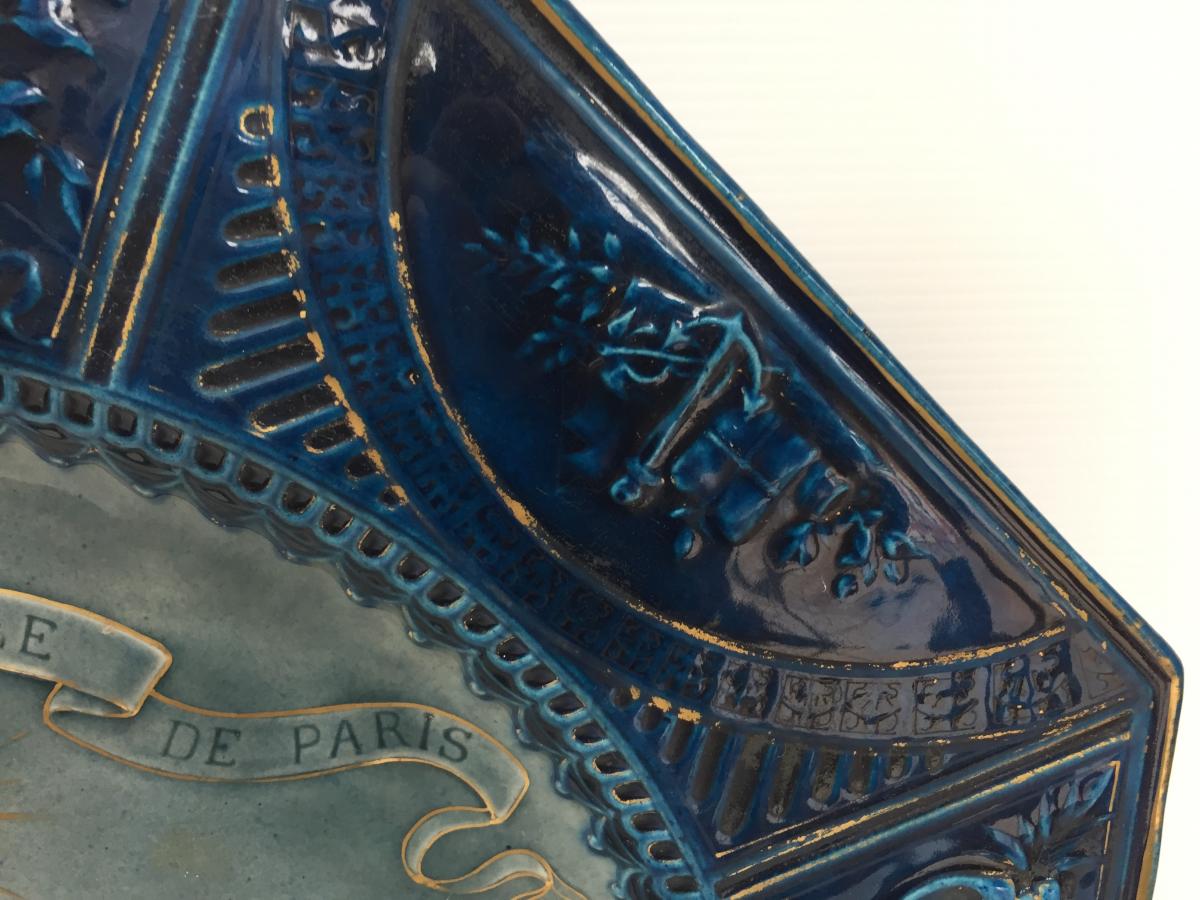 Exposition Universelle de Paris 1889 Grand Plat Art Nouveau-photo-7