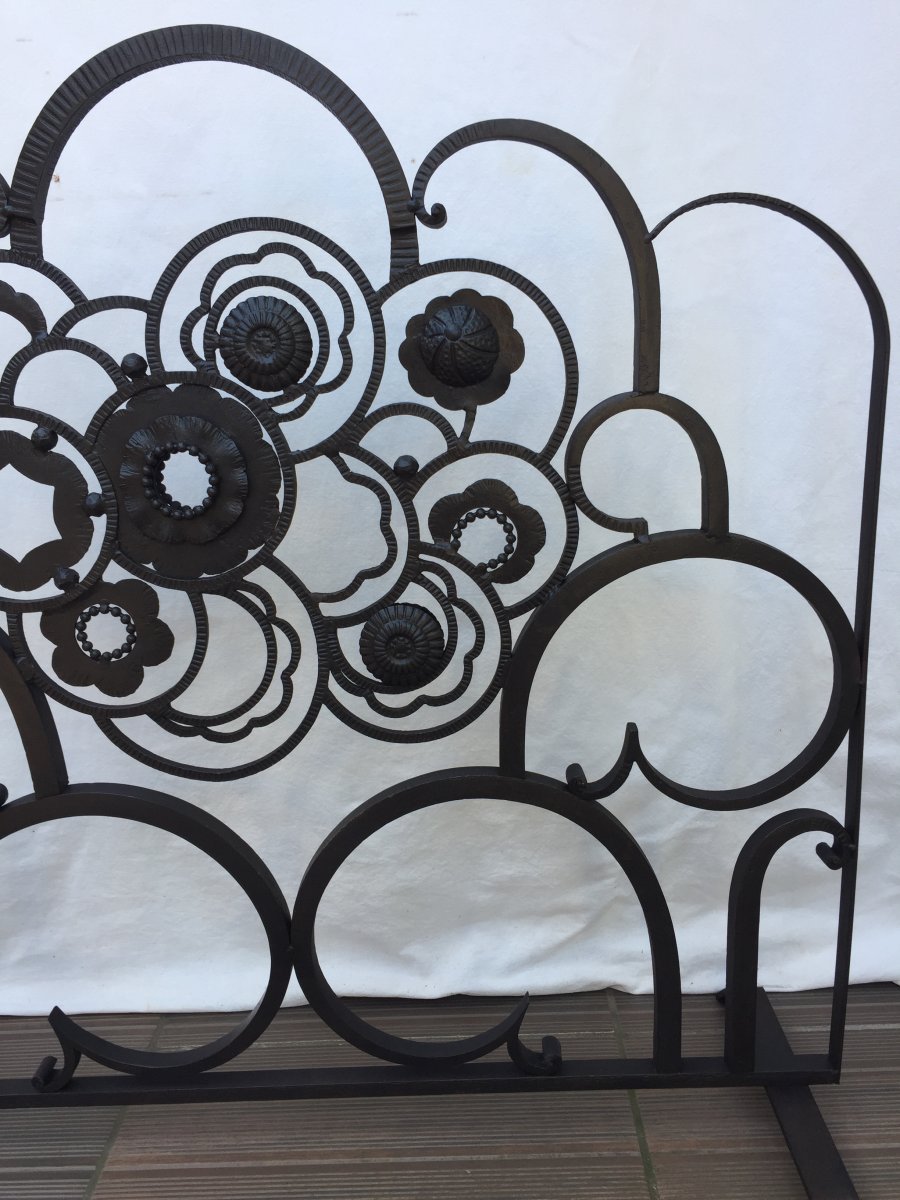 Wrought Iron Art Deco Firewall-photo-6