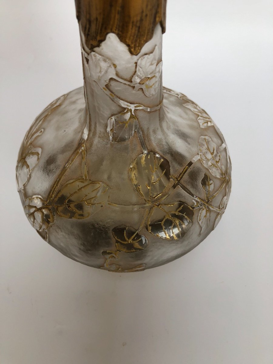 Victor Saglier And Daum Nancy Art Nouveau Carafe-photo-6