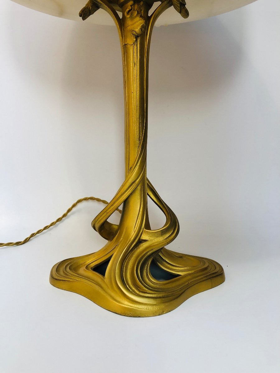 Art Nouveau Lamp In The Taste Of Majorelle-photo-4