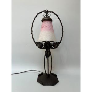 Art Deco Lamp Signed Schneider 