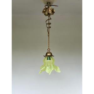 Art Nouveau Pendant Lamp In The Taste Of Was Benson 