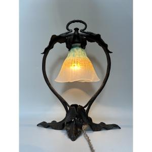 Daum Nancy Lampe Art Nouveau 