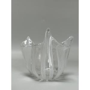 Venini Murano Art Deco Handkerchief Vase 