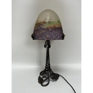 Muller Frères luneville lampe art nouveau 