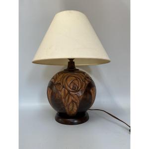 Signed Art Deco Lamp
