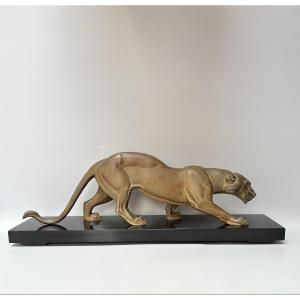 Art Deco Panther Signed By Rochard