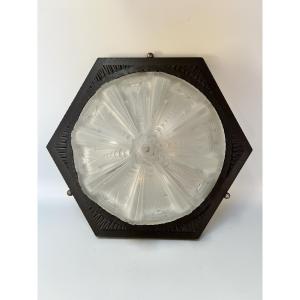Art Deco Ceiling Light By Muller Frères, Lunéville