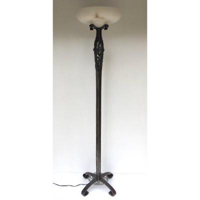 Louis  Katona Lampadaire Art Déco