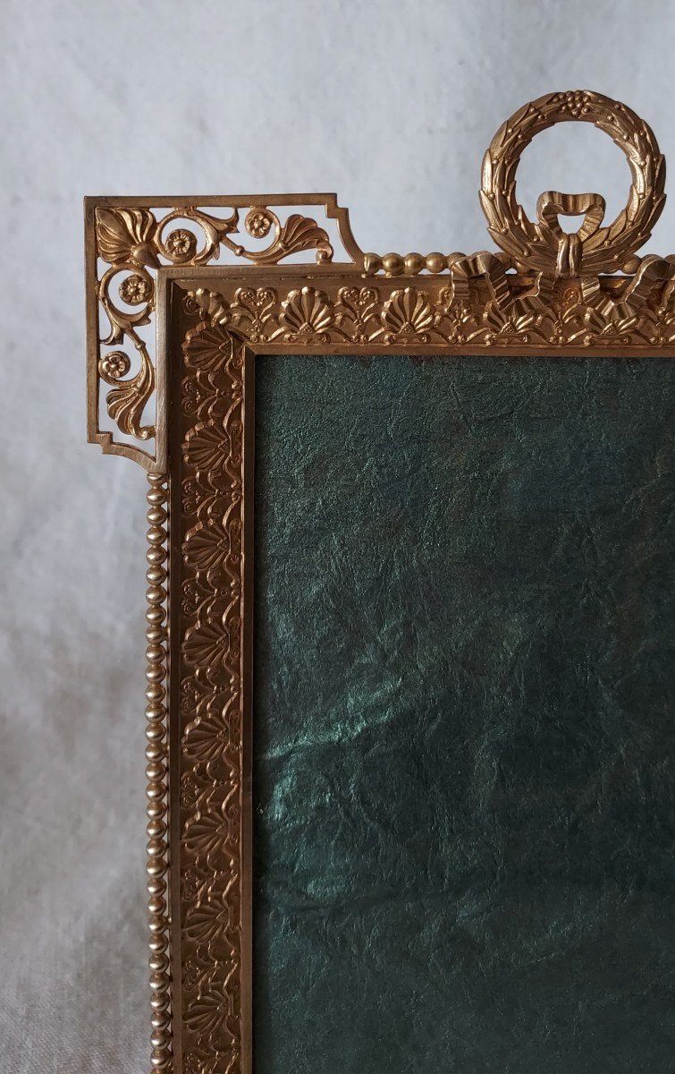 Napoleon III Gilt Bronze Photo Frame Album Format -photo-2