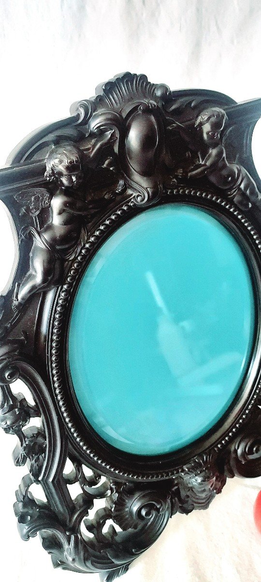 Exceptional Dimensions For This Hardwood Frame Called “ebonite”: 47 Cm High -photo-2