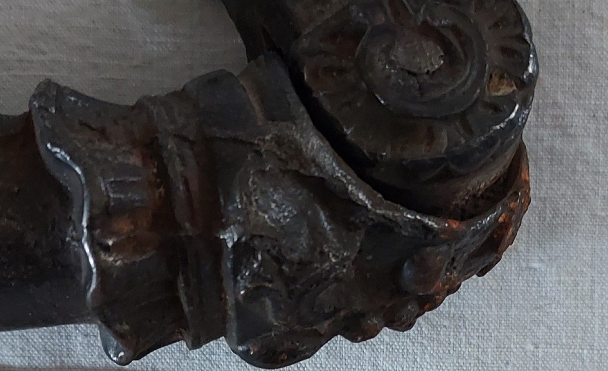Main Heurtoir De Porte En Fonte De Fer Du Sud Ouest De La France Du XIXème Siècle -photo-3