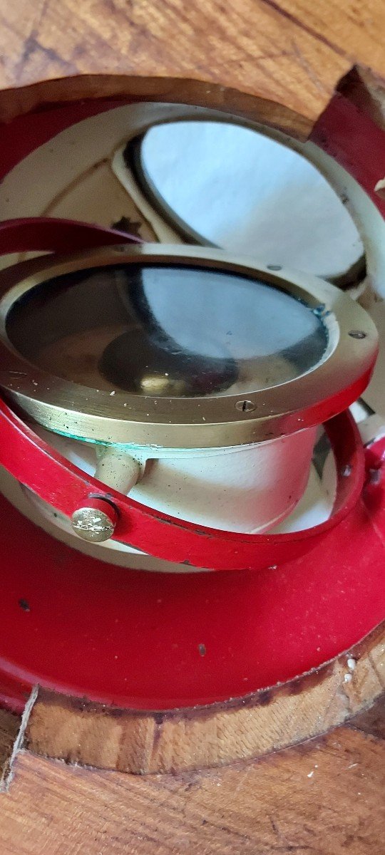 Portable Copper Binnacle Marine Compass -photo-2