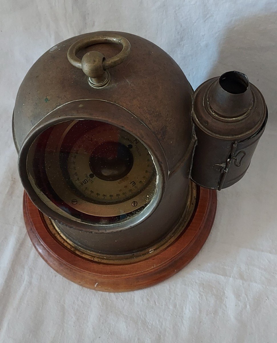 Portable Copper Binnacle Marine Compass -photo-6