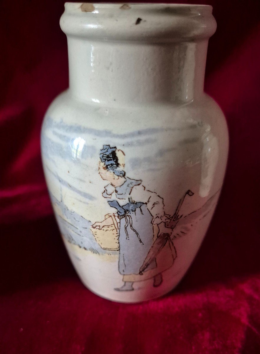 Three Mustard Pots In Lunéville Earthenware By Keller And Guérin -photo-2