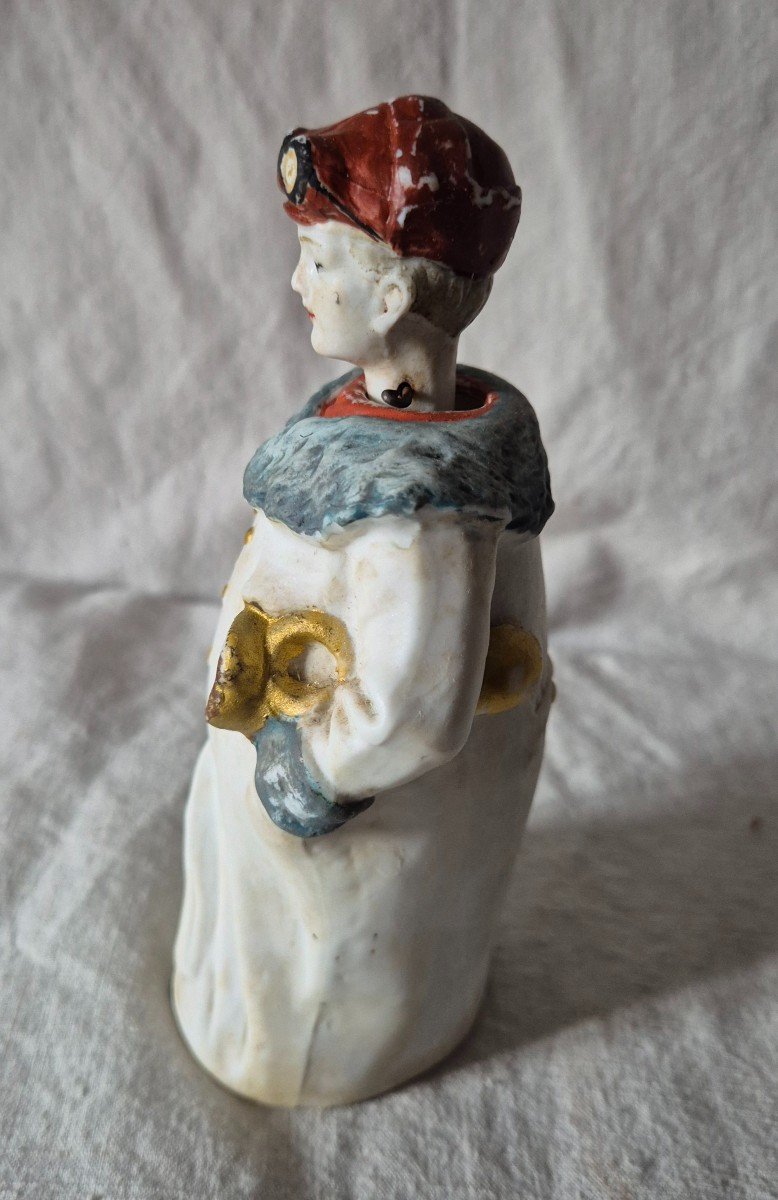 Figure De Pilote d'Aéropostale à Tête Basculante En Biscuit De Porcelaine -photo-2