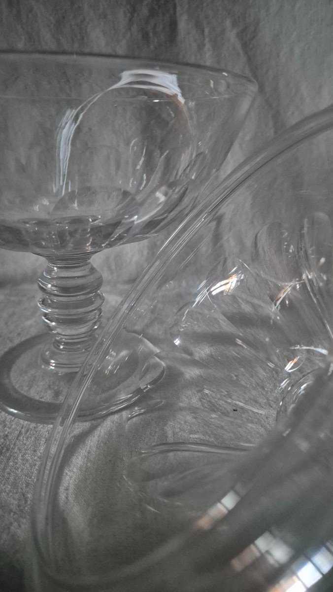 Baccarat Crystal Drageoir On Foot With Lid -photo-2