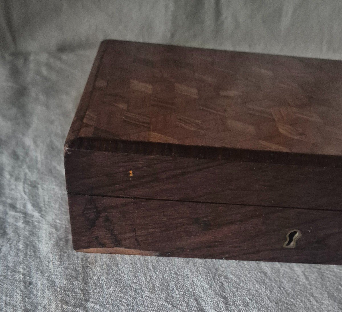 Aesthete's Watercolorist's Box In Bougeois Ainé Wood Marquetry-photo-3