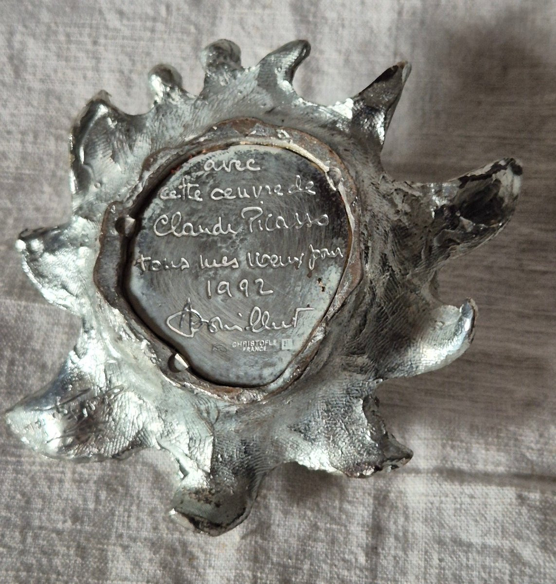 Presse Papier étoile De Mer De Claude Picasso Pour Christofle 1992-photo-6