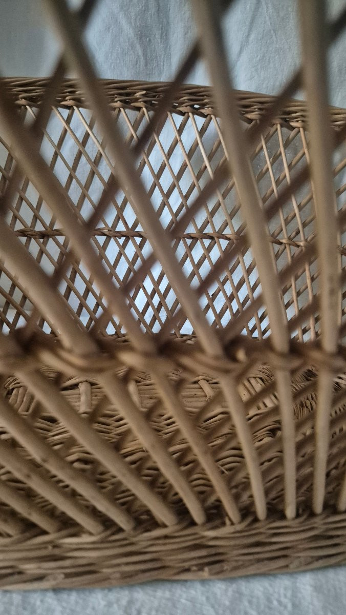 Large Oval Woven Wicker Laundry Basket-photo-5