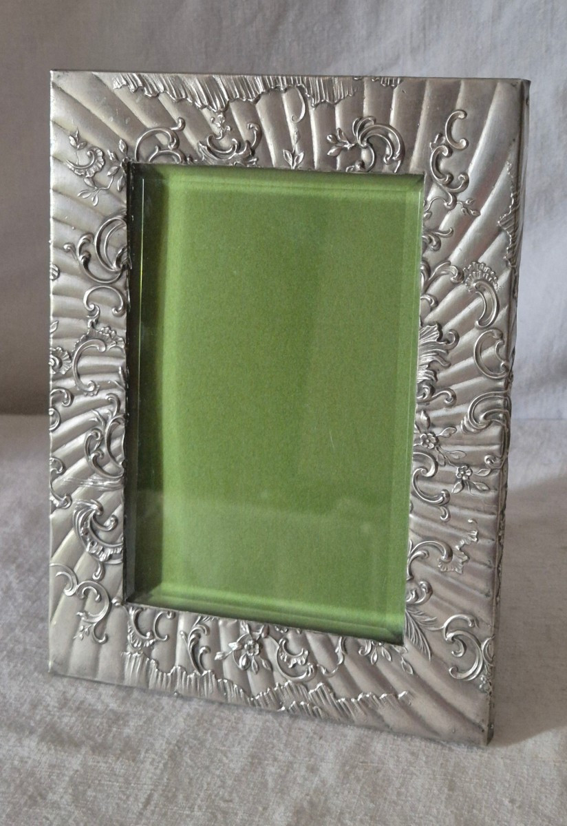 Louis XV Baroque Style Silver Photo Frame By Gustave Marmus