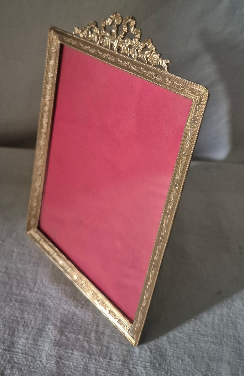 Napoleon III Gilt Bronze Photo Frame - Naturalist Cabinet Format -photo-5
