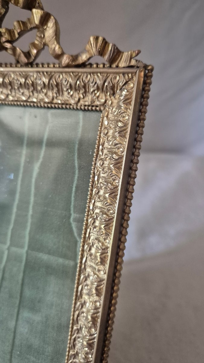Cadre photo Second Empire en bronze doré format "album "-photo-2