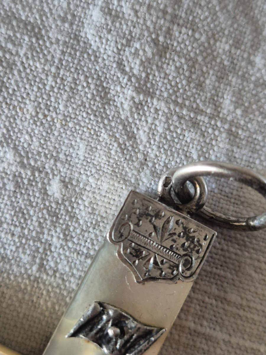 Croix pectorale en nacre et argent de 1891-photo-4