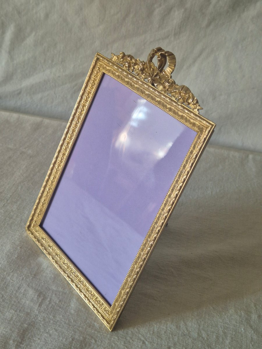 Cadre bronze doré format album du XIXème siècle -photo-4