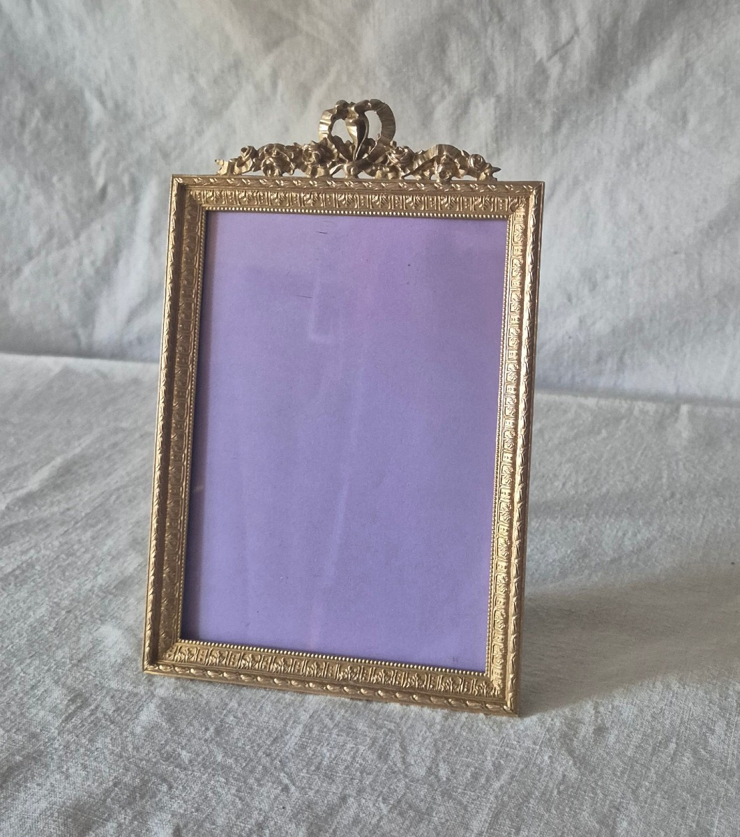 Cadre bronze doré format album du XIXème siècle 