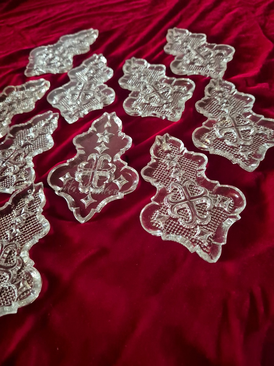 10 pampilles de lustre à la croix pattée Franc Maçonne des chevaliers des Templiers -photo-4