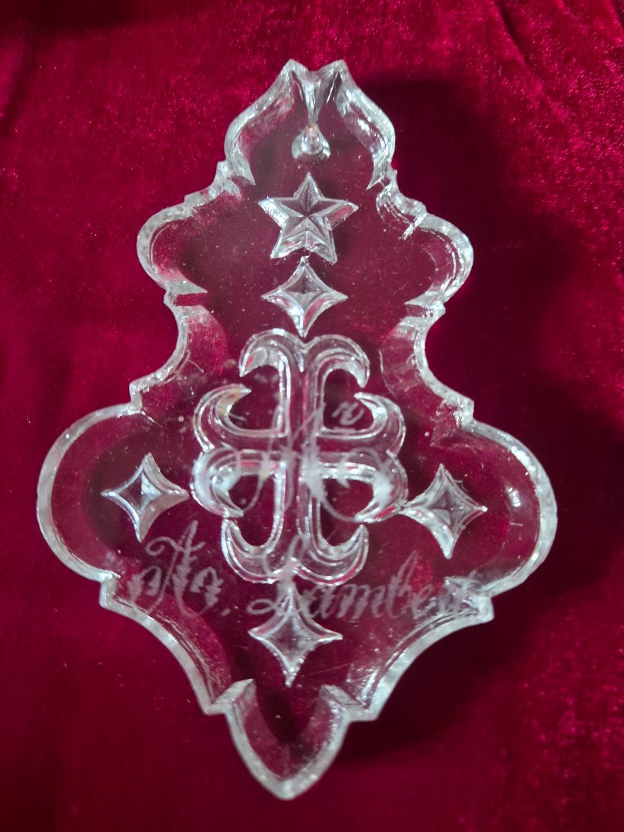 10 pampilles de lustre à la croix pattée Franc Maçonne des chevaliers des Templiers -photo-8