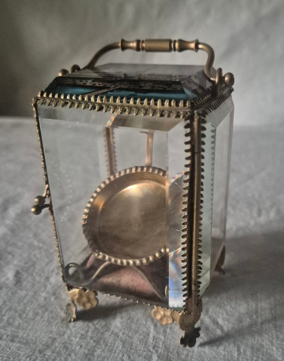 Boîte à montre Gousset souvenir de Paris Tour Eiffel  1889-photo-3