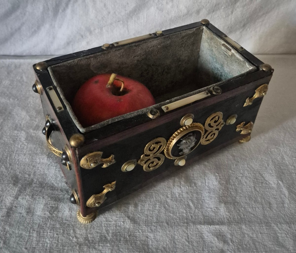 Petite jardinière Napoléon III de la maison Zimberg XIXème siècle -photo-2