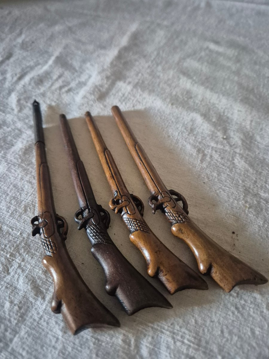 Encrier ours Forêt Noire avec son râtelier à fusils-porte plumes XIXème siècle -photo-6