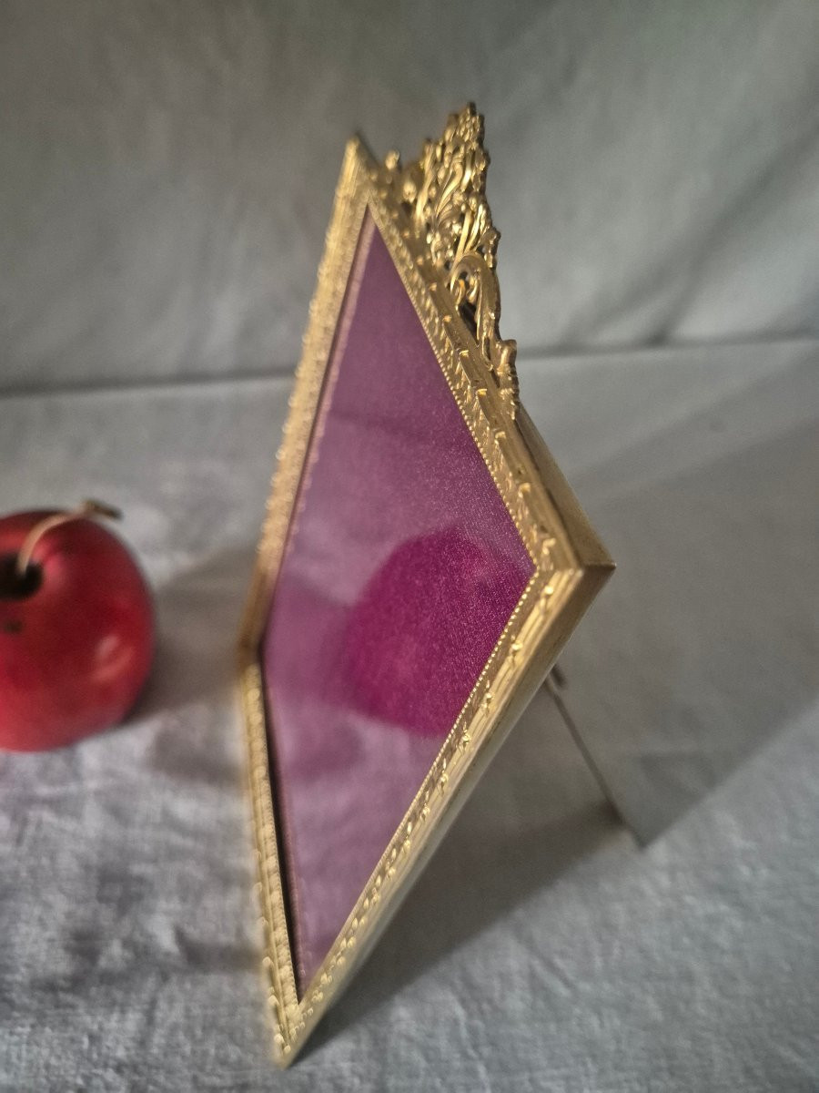 Gilt Bronze Photo Frame From The Napoleon III Period (22 ×15 Cm)-photo-4