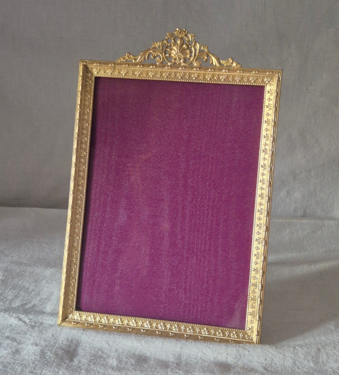 Gilt Bronze Photo Frame From The Napoleon III Period (22 ×15 Cm)