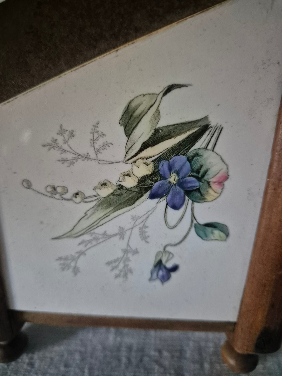 Earthenware And Wood Kitchen Mandoline, Circa 1900-photo-2