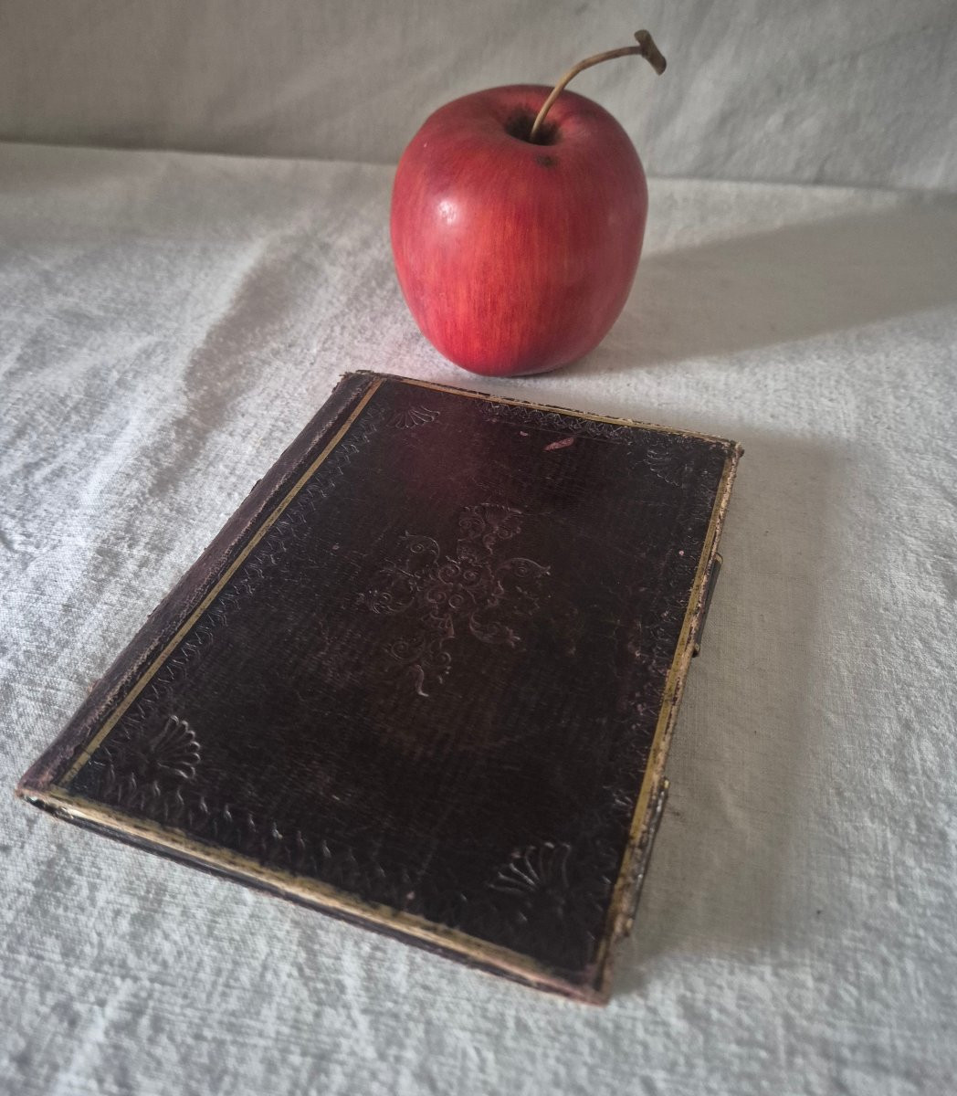 Romantic Leather And Embroidered Souvenir Booklet/notebook -photo-4