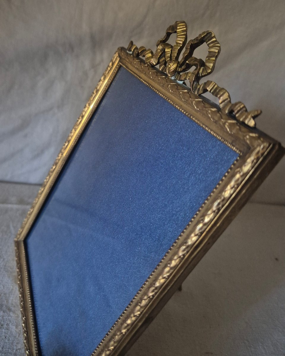 Cadre photo Napoléon III en bronze doré de belle taille et de belle qualité -photo-4