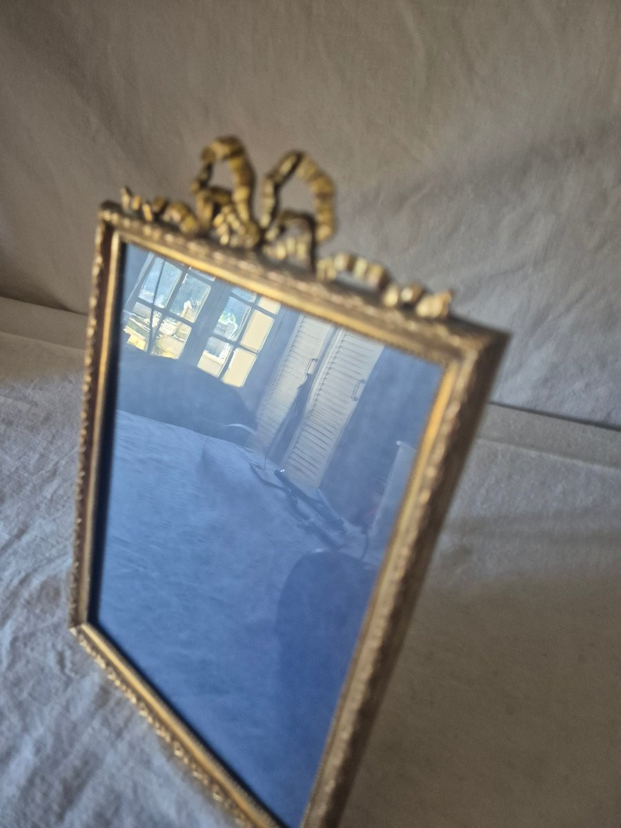 Cadre photo Napoléon III en bronze doré de belle taille et de belle qualité -photo-4