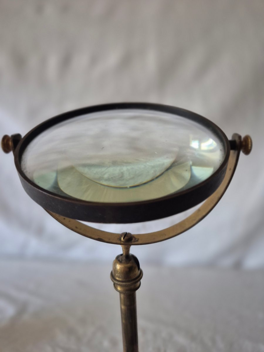 19th Century Articulated Magnifying Glass -photo-2