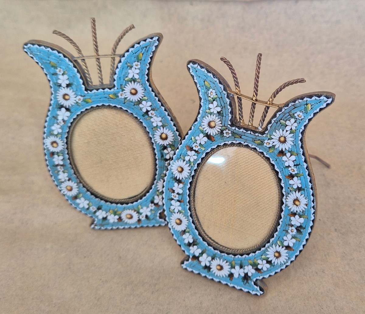 Italian Mosaïque Frames XIXth Century 